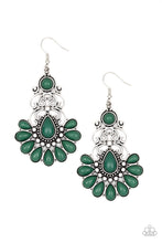 Load image into Gallery viewer, Paparazzi Accessories - Paradise Parlor - Green Earrings
