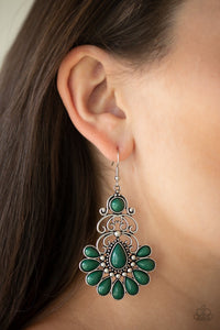 Paparazzi Accessories - Paradise Parlor - Green Earrings