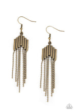 Load image into Gallery viewer, Paparazzi Accessories  - Radically Retro - Brass Earrings
