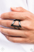 Load image into Gallery viewer, Paparazzi Accessories - Rebel Edge - Black (Gunmetal) Ring
