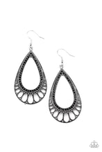 Load image into Gallery viewer, Paparazzi Accessories  - Royal Finesse - Black Earrings
