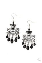 Load image into Gallery viewer, Paparazzi Accessories  - Sol Searching - Black Earrings
