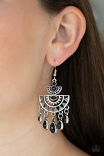 Load image into Gallery viewer, Paparazzi Accessories  - Sol Searching - Black Earrings
