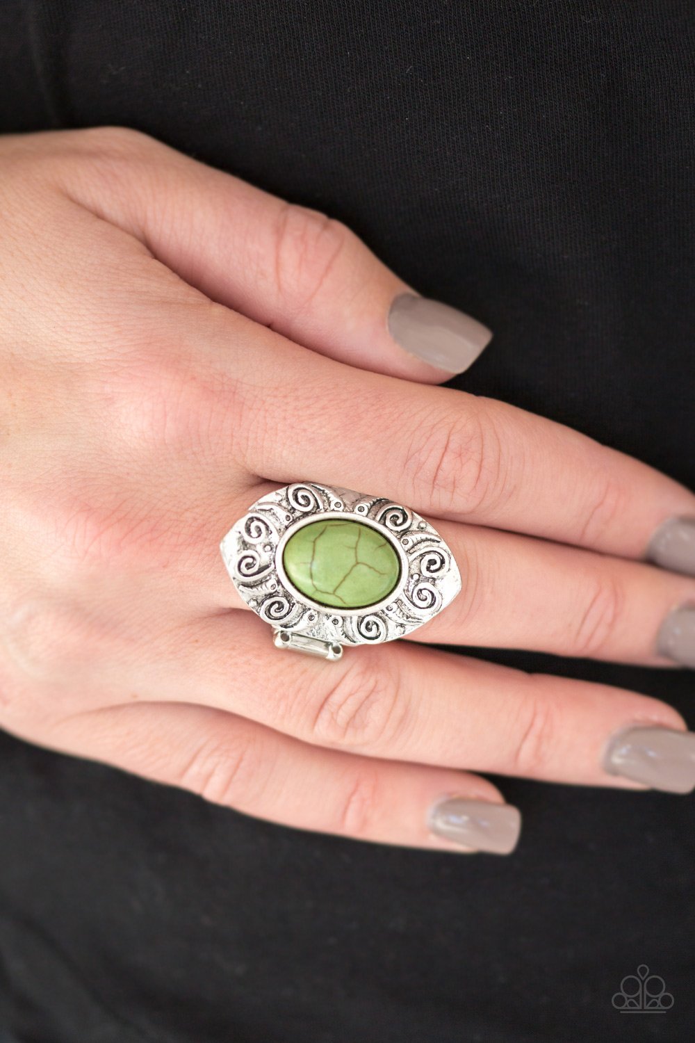 Paparazzi Accessories - Mega Mother Nature - Green Ring