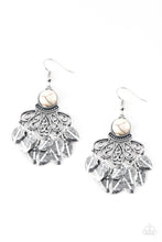 Load image into Gallery viewer, Paparazzi Accessories - A Bit On The Wild Side - White Earrings

