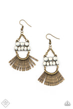 Load image into Gallery viewer, Paparazzi Accessories - A Flare For Fierceness - Brass Earrings
