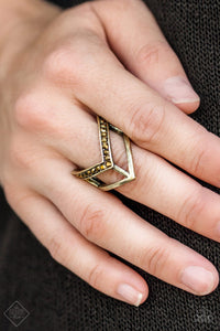 Paparazzi Accessories - Ahead Of The Pack - Brass Ring