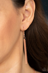 Paparazzi Accessories - As Moon As I Can - Copper Necklace