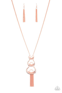 Paparazzi Accessories - As Moon As I Can - Copper Necklace