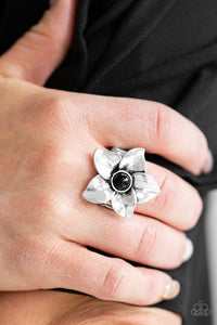 Paparazzi Accessories - Ask For Flowers - Black Ring
