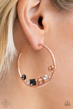 Load image into Gallery viewer, Paparazzi Accessories - Attractive Allure - Rose Hold Hoop Earrings
