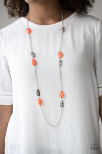 Paparazzi Accessories - Beachfront Beauty - Orange Necklace