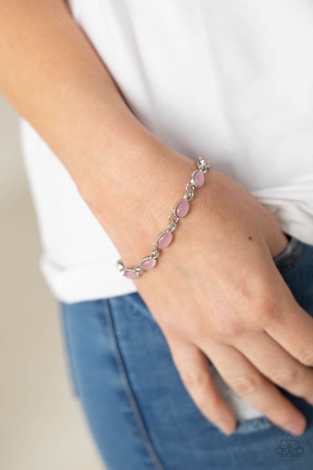 Paparazzi Accessories - Blissfully Beaming - Pink Bracelet
