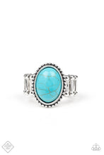 Load image into Gallery viewer, Paparazzi Accessories  - Bountiful Deserts  - Turquoise  (Blue) Ring
