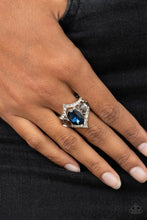 Load image into Gallery viewer, Paparazzi Accessories - Bow Down To Dazzle - Blue Ring
