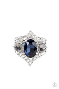 Paparazzi Accessories - Bow Down To Dazzle - Blue Ring