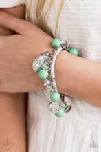 Load image into Gallery viewer, Paparazzi Accessories - Charming Treasure - Green Bracelet
