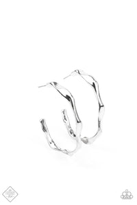 Paparazzi Accessories - Coveted Curves - Silver Earrings