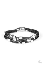 Load image into Gallery viewer, Paparazzi Accessories - Cut The Cord - Black Bracelet

