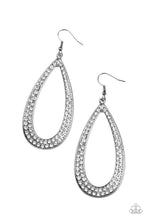 Load image into Gallery viewer, Paparazzi Accessories - Diamond Distraction - Black (Gunmetal) Bling Earrings
