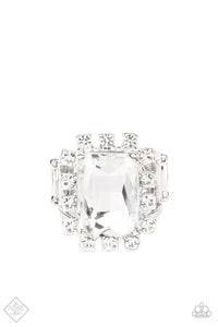 Paparazzi Accessories - Galactic Glamour - White (Bling) Ring