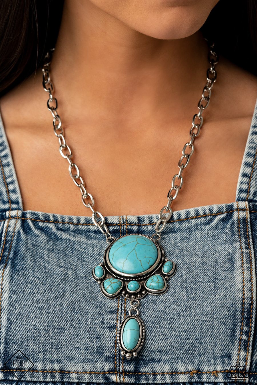 Paparazzi Accessories - Geographically Gorgeous - Blue (Turquoise) Necklace
