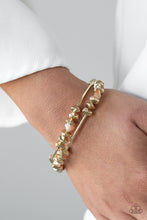 Load image into Gallery viewer, Paparazzi Accessories - Get The Glow On The Road - Gold Bracelet
