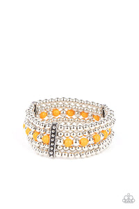 Paparazzi Accessories - Gloss Over The Details - Orange Bracelet