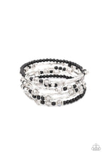 Load image into Gallery viewer, Paparazzi Accessories - Head-Turning Twinkle - Black Bracelet
