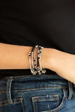 Load image into Gallery viewer, Paparazzi Accessories - Head-Turning Twinkle - Black Bracelet
