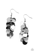 Load image into Gallery viewer, Paparazzi Accessories - Hear Me Shimmer - Black (Gunmetal) Earrings
