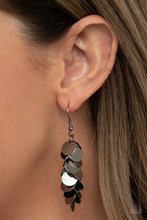 Load image into Gallery viewer, Paparazzi Accessories - Hear Me Shimmer - Black (Gunmetal) Earrings
