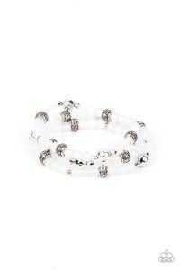 Paparazzi Accessories - Here To Staycation - White Bracelet