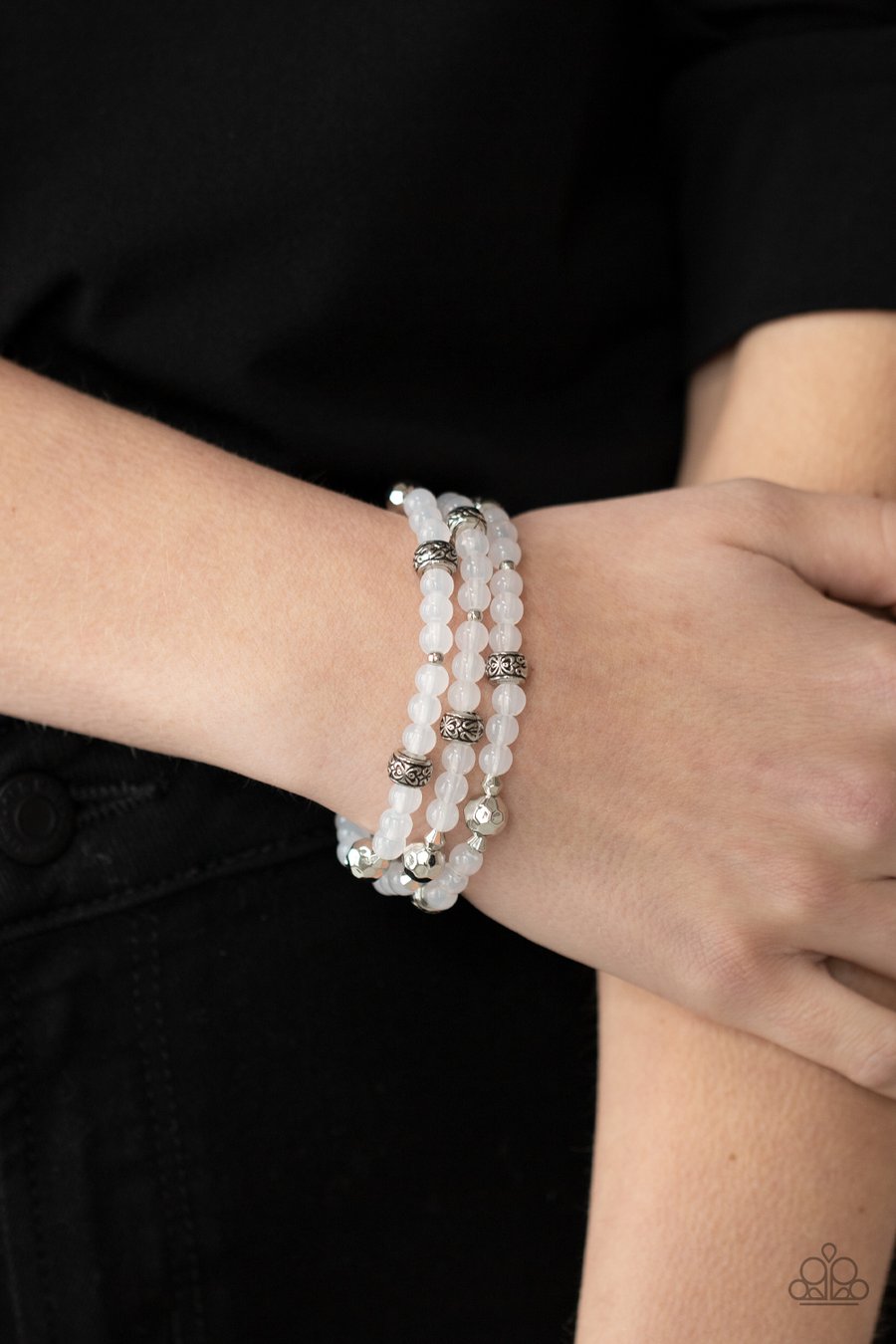 Paparazzi Accessories - Here To Staycation - White Bracelet