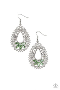 Paparazzi Accessories - Instant Reflect - Green Earrings