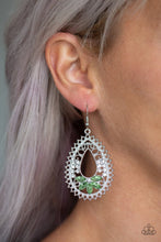 Load image into Gallery viewer, Paparazzi Accessories - Instant Reflect - Green Earrings
