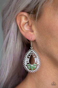 Paparazzi Accessories - Instant Reflect - Green Earrings