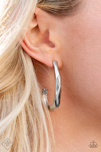 Paparazzi Accessories - Made You Hook - Silver Earrings