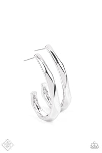Paparazzi Accessories - Made You Hook - Silver Earrings