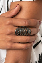 Load image into Gallery viewer, Paparazzi Accessories - Sound Waves - Black (Gunmetal) Ring
