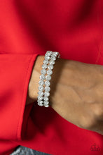 Load image into Gallery viewer, Paparazzi Accessories - Megawatt Majesty - White (Bling) Bracelet
