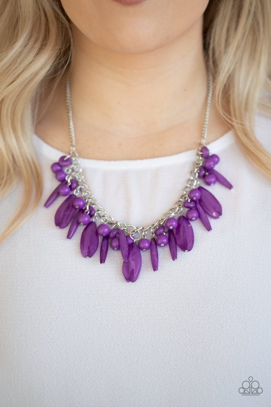 Papparazzi Accessories - Miami Martinis - Purple Necklace