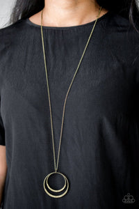 Paparazzi Accessories - Front And Epicenter - Brass Necklace
