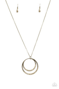 Paparazzi Accessories - Front And Epicenter - Brass Necklace
