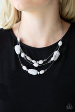 Load image into Gallery viewer, Paparazzi Accessories - Radiant Reflectios - Silver ( Gray) Necklace
