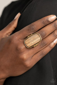 Paparazzi Accessories - Reclaimed Refinement - Brown Ring