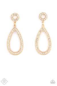 Paparazzi Accessories - Regal Revival - Gold (Bling) Earrings