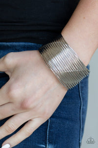 Paprazzi Accessories - Retro Revamp - Silver Bracelet