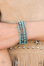 Load image into Gallery viewer, Paparazzi Accessories - Road Trip Remix - Blue (Turquoise) Infinity Bracelet
