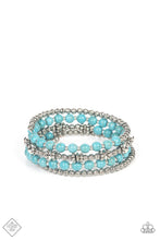 Load image into Gallery viewer, Paparazzi Accessories - Road Trip Remix - Blue (Turquoise) Infinity Bracelet
